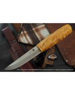 Нож Matti 95Х18 карельская береза Северная корона