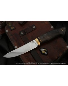 Нож Скинер большой Н 112 sleipner латунь стабилизированное дерев Товарищество завьялова