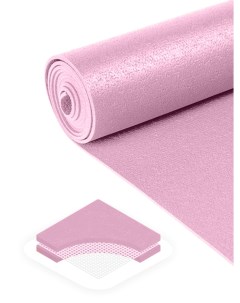 Коврик для йоги 173 х 80 х 0 45 см розовый Bodhi