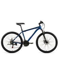 Велосипед 26 Disc 2021 17 темно синий серебристый Altair
