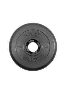 Диск для штанги Atlet 1 25 кг 31 мм черный Mb barbell