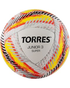 Футбольный мяч Junior 3 white yellow red Torres