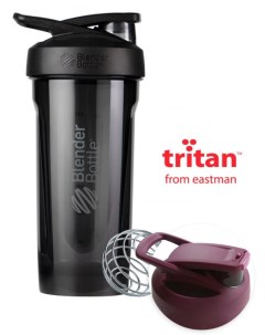 Шейкер спортивный Strada Tritan 828 мл black Blenderbottle