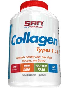 Коллаген для суставов Collagen 1 3 типа 180 таблеток San