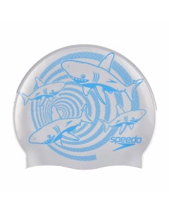 Шапочка для плавания Junior Slogan Cap C599 silver Speedo