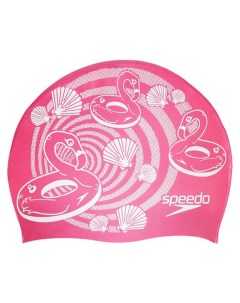 Шапочка для плавания Junior Slogan Cap 3087 pink Speedo