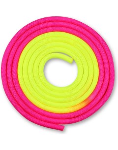 Скакалка гимнастическая IN041 300 см pink yellow Indigo