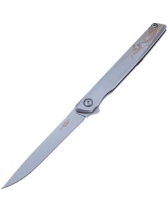 Складной нож Stylus Богомол сталь AUS 10 stonewash рукоять сталь N.c.custom