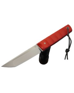 Геннадий нож Американский МиниТанто сталь Bohler М398 рукоять красная G 10 Дедюхин