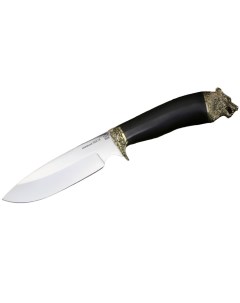 Нож Альпинист сталь 95х18 рукоять граб литье латунь Мастерская самойлова