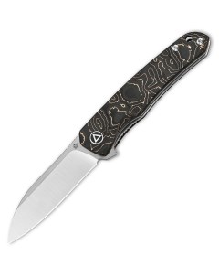 Складной нож Knife Otter QS140 B1 сталь Crucible CPM S35VN рукоять карбон с медью Qsp