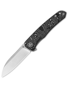 Складной нож Knife Otter QS140 A1 Crucible CPM S35VN карбон с алюминием Qsp