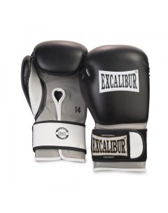 Боксерские перчатки 539 черные серые 10 унций Excalibur