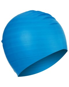 Шапочка для плавания взрослая резиновая обхват 54 60 см цвет синий Onlitop