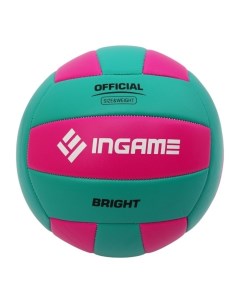 Мяч волейбольный BRIGHT бирюзово розовый Ingame