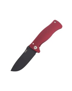 Туристический нож aluminium red frame black coated blade Lionsteel