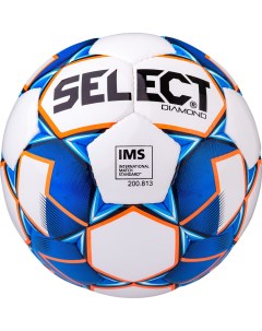 Футбольный мяч Diamond IMS 3 white blue orange Select