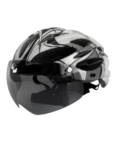 Шлем велосипедный размер M L 54 61см цвет черно белый Cairbull