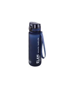 Бутылка для воды Style Matte 1000 мл 7 8х7 8х28 5 см углубления темно синяя Elan gallery