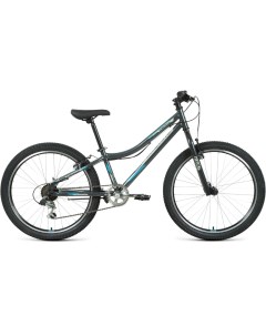 Велосипед Titan 1 0 6ск 24 2022 темно серый бирюзовый Forward