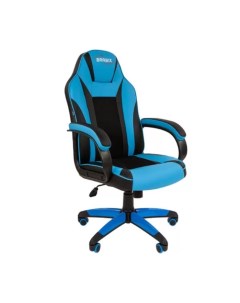 Кресло компьютерное Tanto GM 171 TW экокожа черное голубое 532575 7083503 Brabix