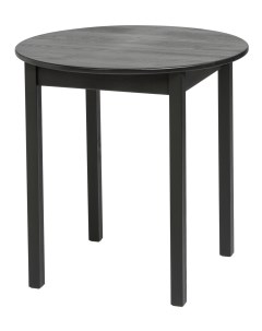 Стол кухонный круглый O75 ECO LERHAMN деревянный черный черный Kett-up