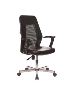 Кресло VB_EChair 225 DSL PTW к з черный сетка черная хром Easy chair