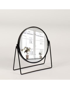 Зеркало настольное двустороннее с увеличением d зеркальной поверхности 16 см Queen fair