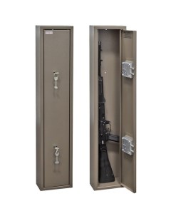 Оружейный сейф шкаф Д 3 на 2 ружья Высота ружья 980мм 20х12х100мм Ключевой Контур