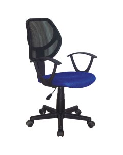 Кресло оператора Flip MG 305 до 80 кг с подлокотниками синее чёрное Brabix