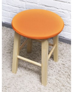 Подушка на стул на сидушку 160 34х34 см оранжевый 1 шт Luxalto