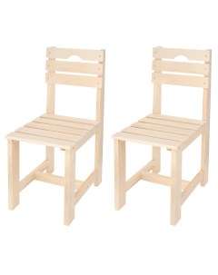 Комплект стульев обеденных 2 шт ECO HOLIDAY KU327 1П 3 планки деревянный Kett-up