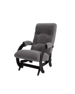 Кресло качалка для отдыха модель 68 Verona Antrazite Grey серый венге Glider