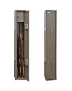Оружейный сейф шкаф Д 2 на 2 ружья Высота ружья 1275мм 20х25х130см Ключевой Контур