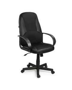 Кресло офисное City EX 512 кожзам черный ткань черная TW 531407 Brabix