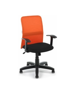 Офисное кресло Leo B black Ткань сетка черная Ткань сетка оранжевая Экспресс офис