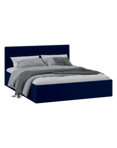 Кровать Эмма 1600 с ПМ Велюр Confetti Blue Triya