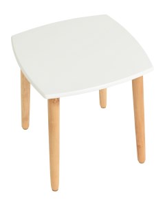 Журнальный стол квадратный ECO OCEAN деревянный белый Kett-up