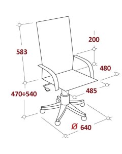 Кресло BN_Jl_Руководителя EChair 702 T net сетка черная хром Easy chair