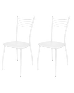 Комплект стульев с жесткой спинкой обеденный SORENTO белый 2 шт Kett-up