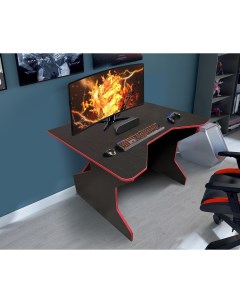 Компьютерный стол СК 12 венге красный Nobrand