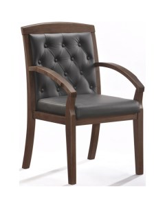 Конференц кресло BN_Mb_Echair 422 KR рецикл кожа черн тем орех Easy chair