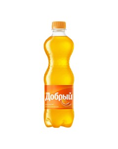 Газированный напиток Апельсин сильногазированный 0 5 л Добрый