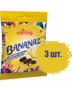 Зефир со вкусом банана в шоколаде 80 г х 3 шт Pomorzanka