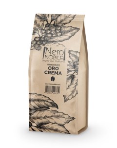 Кофе натуральный Oro crema зерновой 1 кг Neronobile