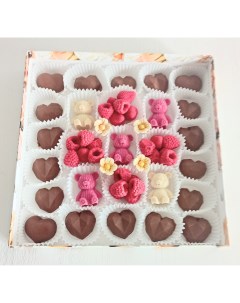 Шоколад ручной работы набор конфет с мишками в коробке 800 г Kupiwow