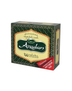 Чай черный оригинальный байховый с ярлыками 1 5 г 100 пакетиков Azadan
