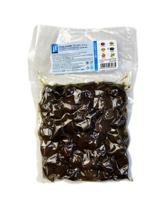 Оливки сушеные Халкидики с косточкой В серия вакуум 500 г Ecogreece