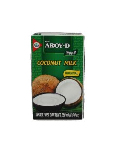 Молоко кокосовое 250мл уп 12шт Aroy-d