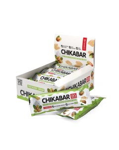 Протеиновый батончик Chikabar в белом шоколаде без сахара фисташковый крем 20 шт Chikalab